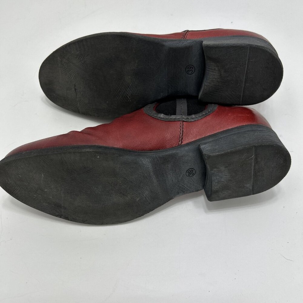 Miz Mooz Women's Scooter Sip-on Loafer Booties Footwear Colour Red Euro 39 Us 8 - Picture 5 of 11
